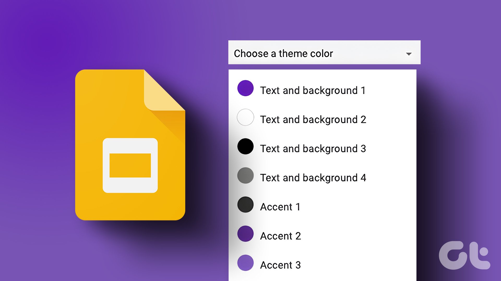 Как изменить цвета темы в Google Slides