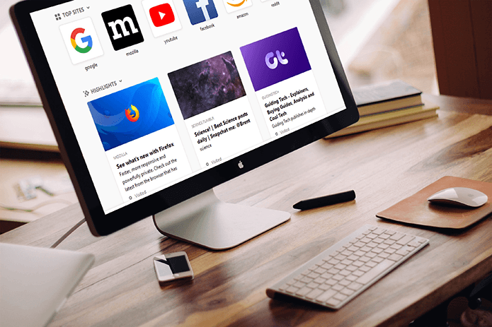 Удалить Firefox Top Sites And Highlights Featured Alt