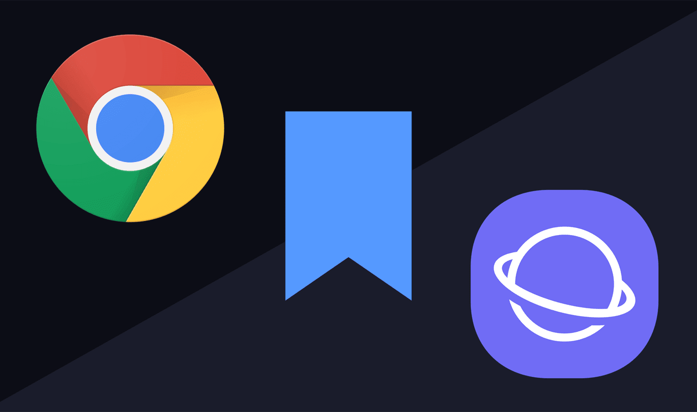 Импорт закладок Chrome в интернет-браузер Samsung