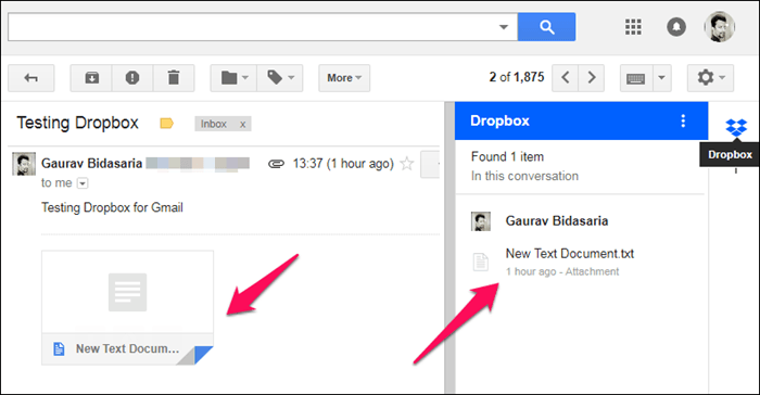 Доступ и использование Dropbox из Gmail 11