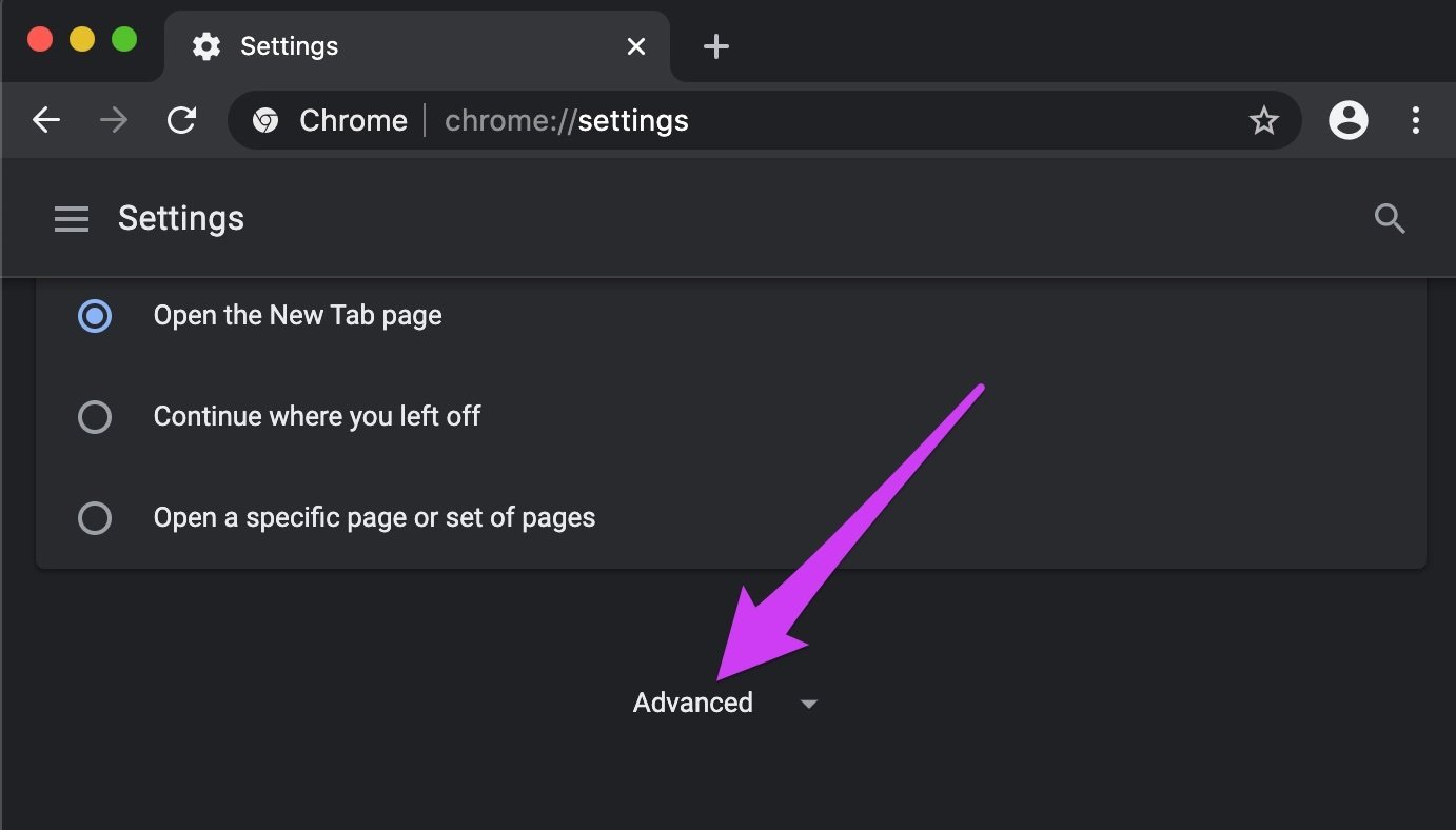 Исправить сбой при загрузке сети, ошибка chrome 06
