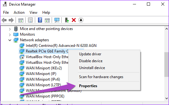 Исправлена ​​​​ошибка, из-за которой Ethernet в Windows 10 продолжает отключаться 06