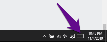 Язык ввода сенсорной клавиатуры Windows