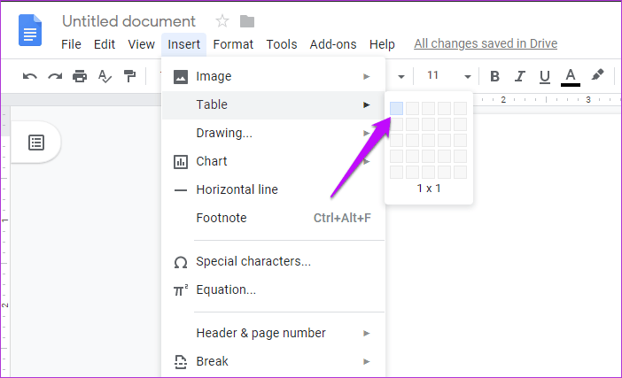 Как сделать титульную страницу в Google Docs 9
