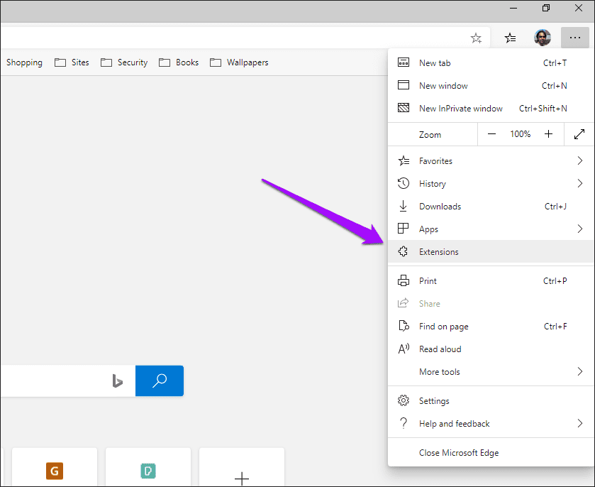 Microsoft Edge Chromium Изменить поисковую систему 10