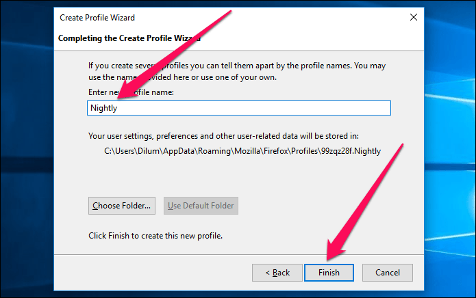 Отдельный профиль Firefox Nightly Quantum 3