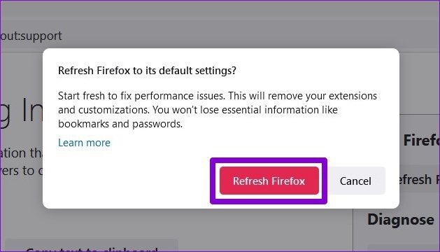 Подтвердить Обновить Firefox