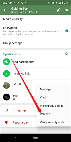 Удалить группу WhatsApp навсегда 5