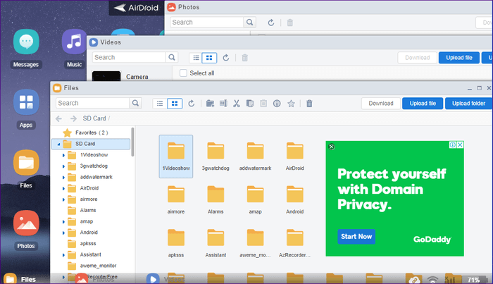 Airdroid против альтернативы Airmore 11