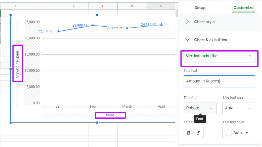 Как сделать линейный график в Google Sheets 1
