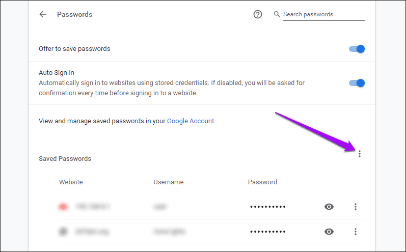 Экспорт паролей Chrome в CSV 2