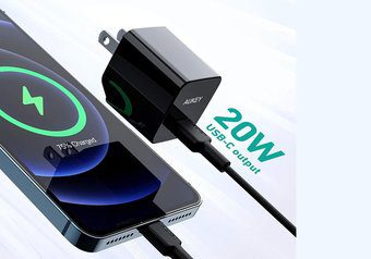 Быстрое зарядное устройство Aukey Minima 20 Вт для iPhone