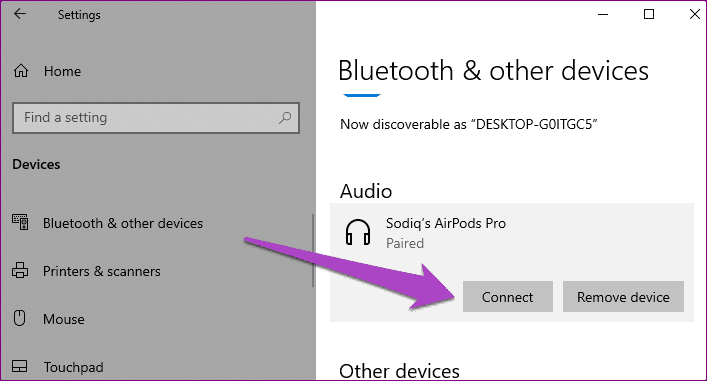 Исправить задержку Bluetooth в Windows 10 01
