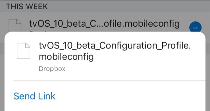 Dropbox Apple Tv Tvos Beta Config Profile Установить Remote 2