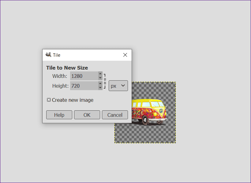 Плитка изображения Gimp 13