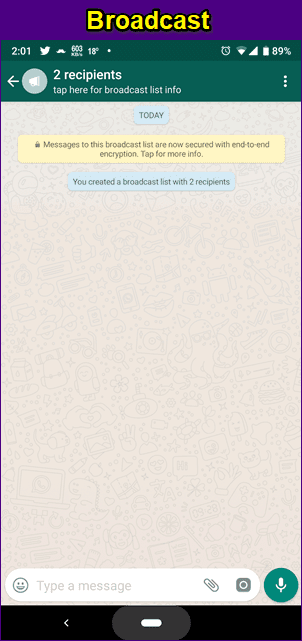 Whats App Group против списка рассылки 2
