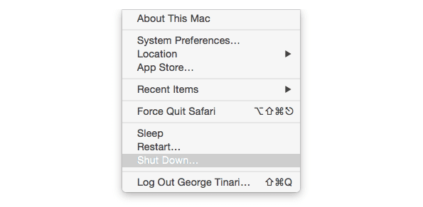 Mac Выключить компьютер Smc Reset