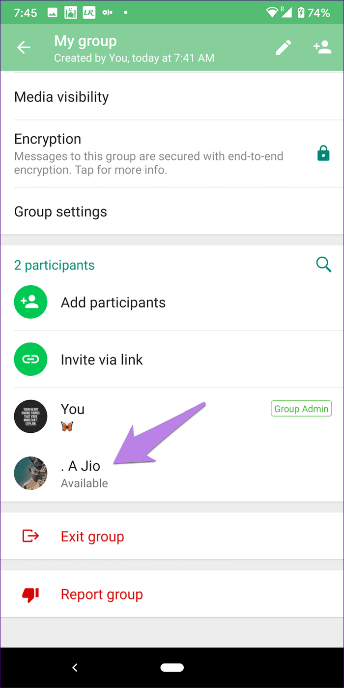 Создайте группу WhatsApp с собой на Iphone Android 7