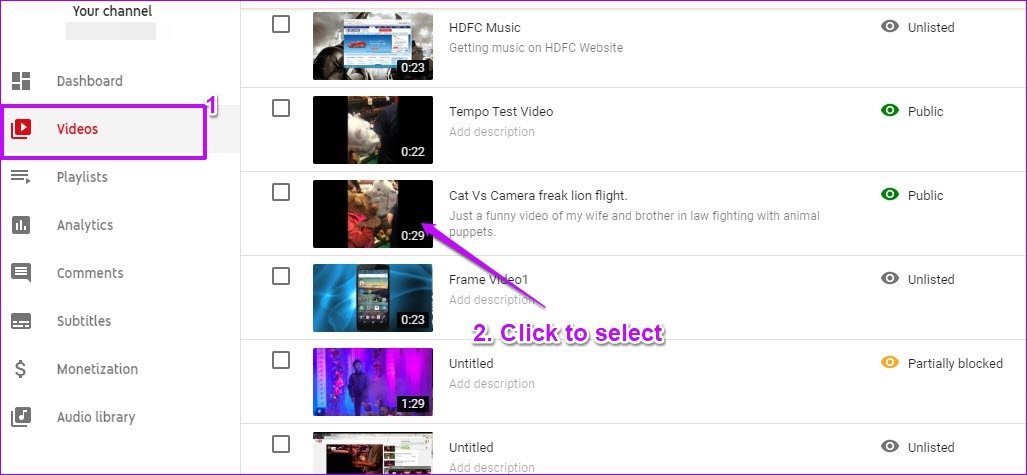 Добавить текстовые субтитры к видео на Youtube после загрузки 1