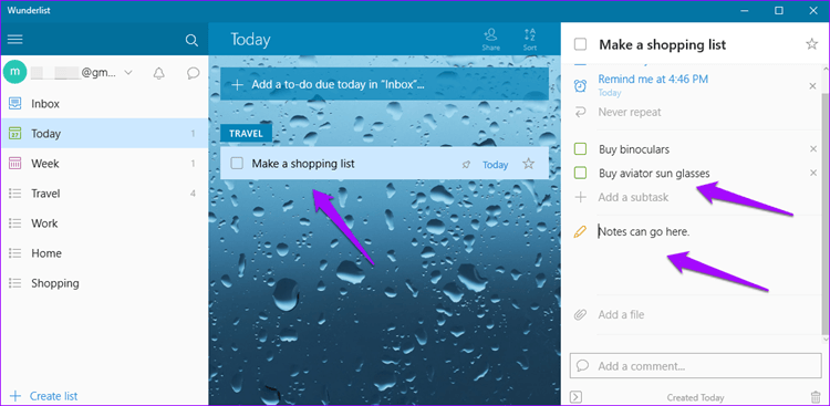 Google Keep против Wunderlist 4