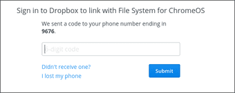Двухфакторная проверка для Dropbox1