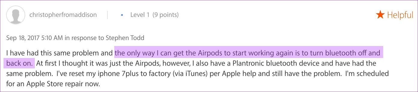 Исправить подключение airpods, но нет проблем со звуком на мобильном ПК