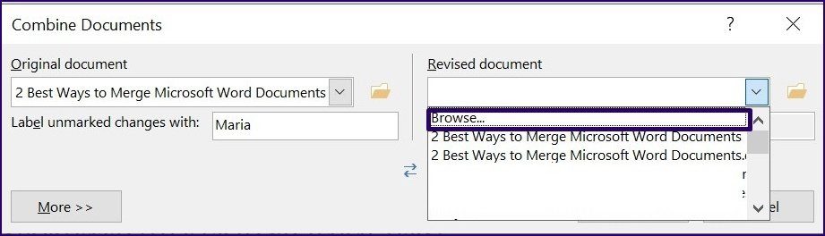 Как объединить документы Microsoft Word, шаг 16