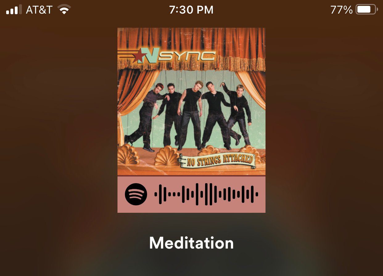 Плейлист Spotify с QR-кодом