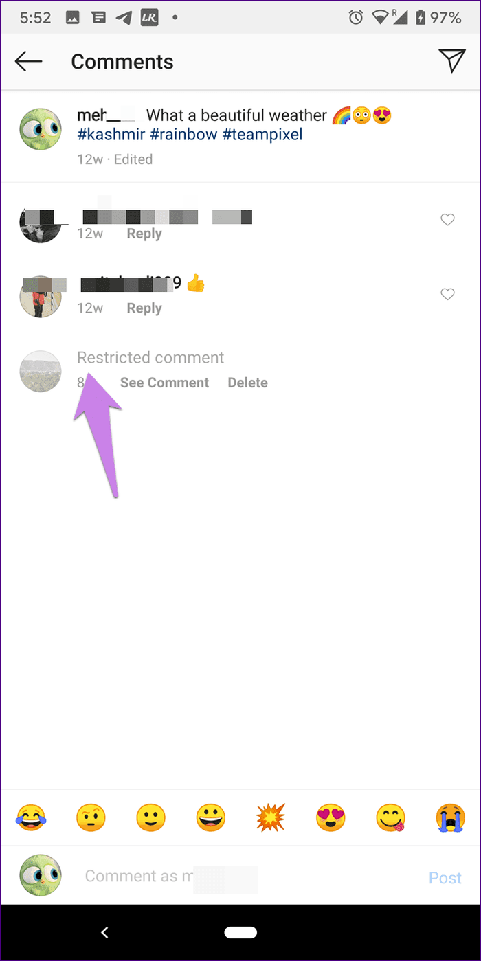 Ограничение Instagram против блокировки 22A