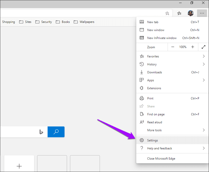 Microsoft Edge Chromium Изменить поисковую систему 1