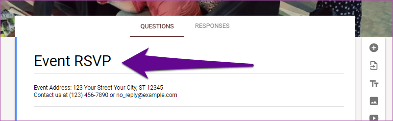 Создать Rsvp Google Form 03