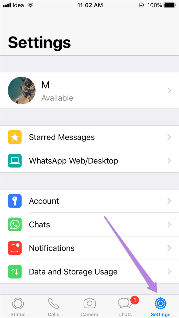 Изменить номер WhatsApp 4