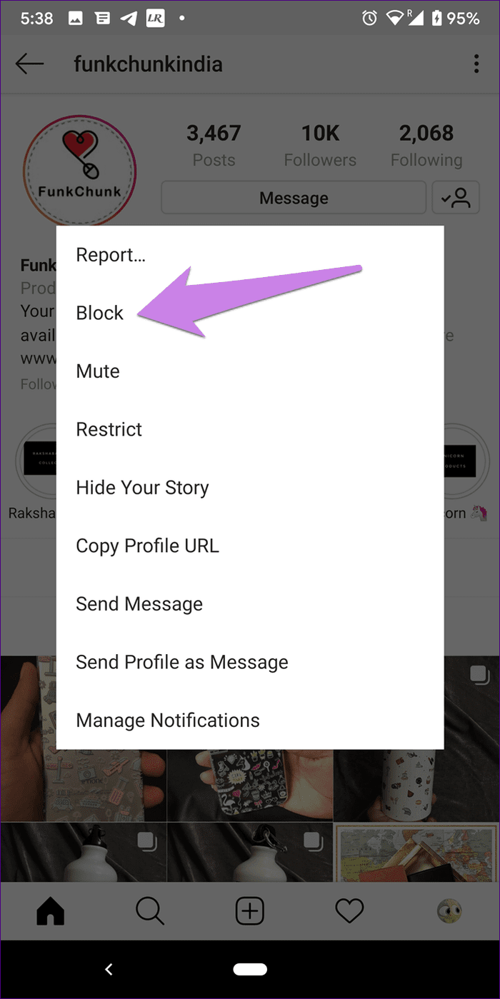 Ограничение Instagram против блокировки 14