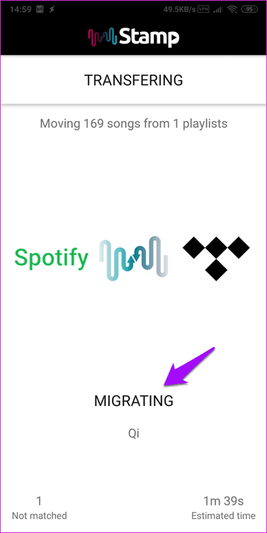 Перенос плейлистов из Spotify в Tidal 4