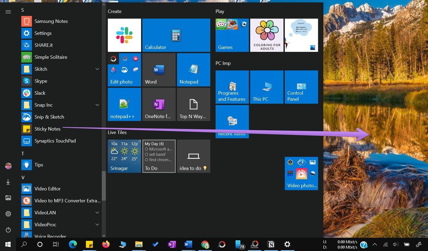 Как поставить ярлык заметок на рабочий стол Windows 3