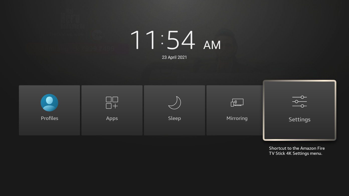 Настройки Fire TV Stick