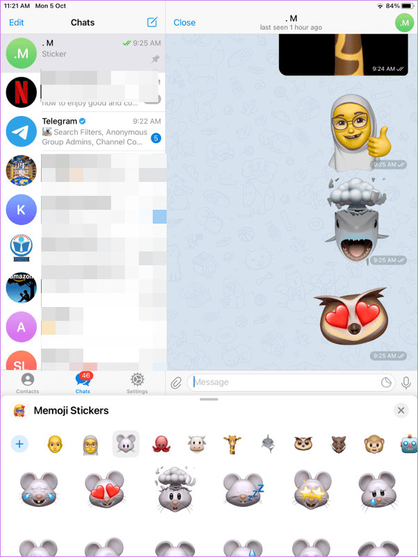 Используйте наклейку imessage memoji в WhatsApp Telegram Facebook 11