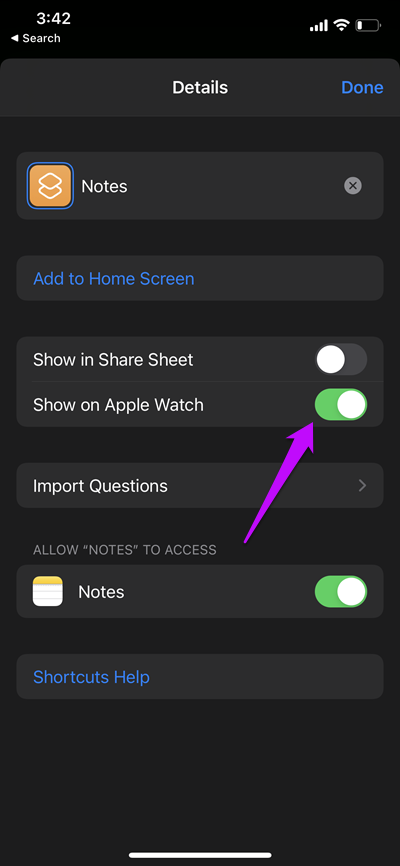Как добавить ярлыки на Apple Watch 1