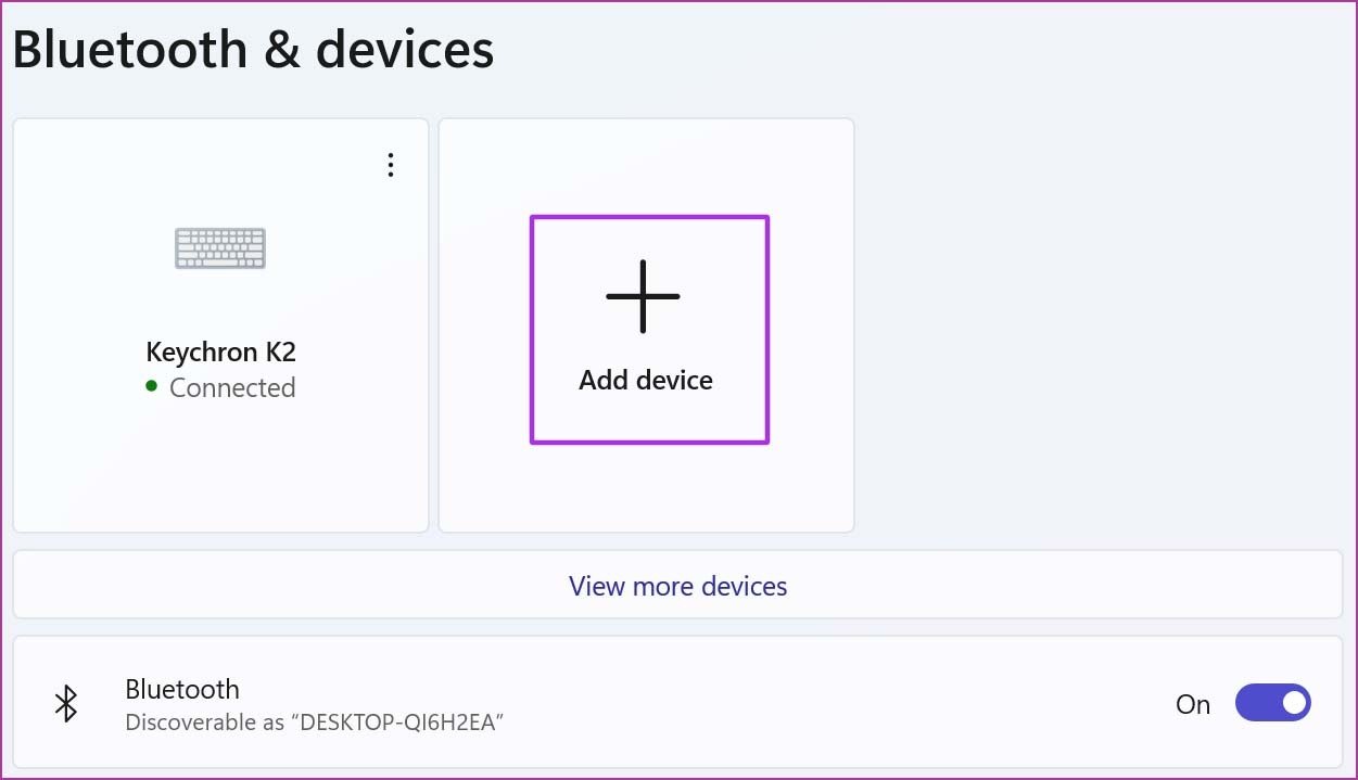 Подключить новую Bluetooth-клавиатуру
