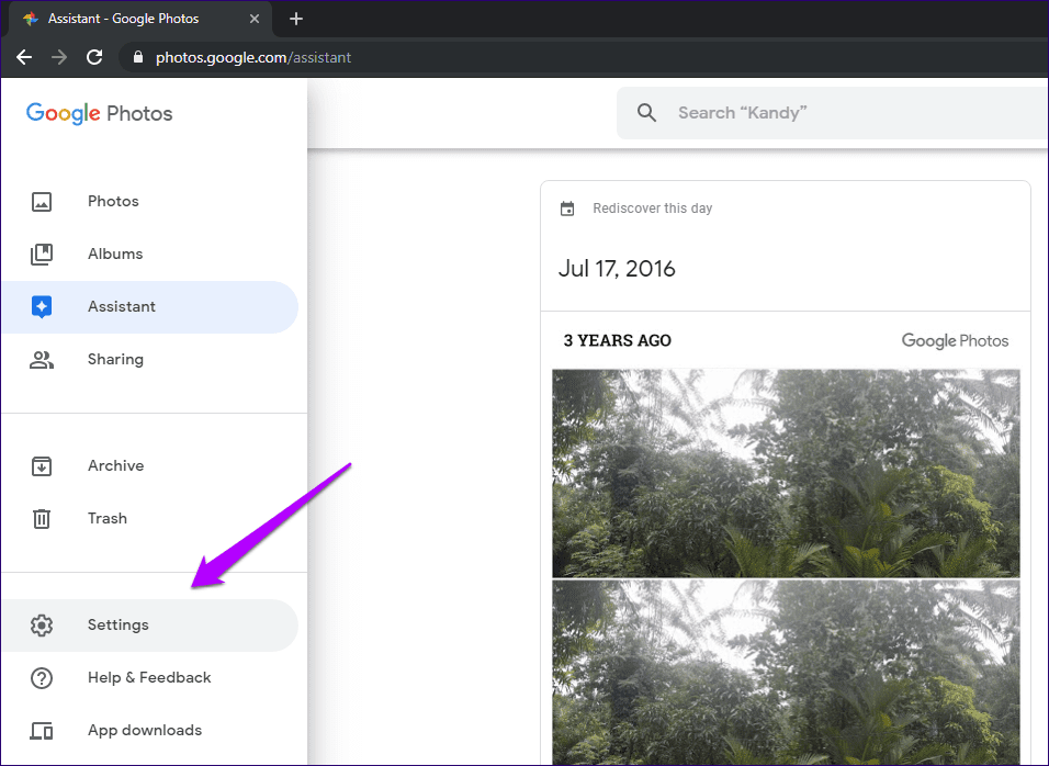 Google Фото Отключить Открыть заново Карточки этого дня 7