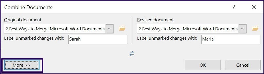 Как объединить документы Microsoft Word, шаг 17