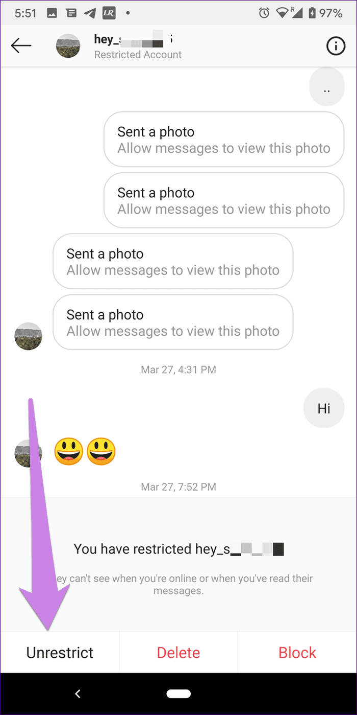 Ограничение Instagram против блокировки 21