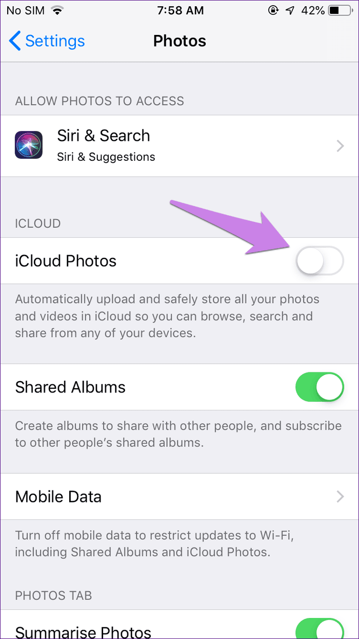 Google Фото в Icloud 10