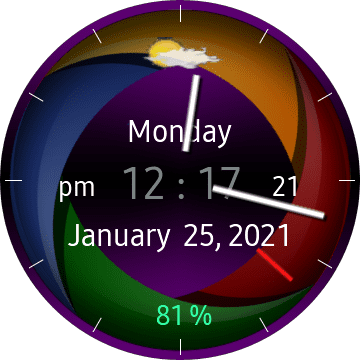 Анимированные часы для samsung galaxy watch 7