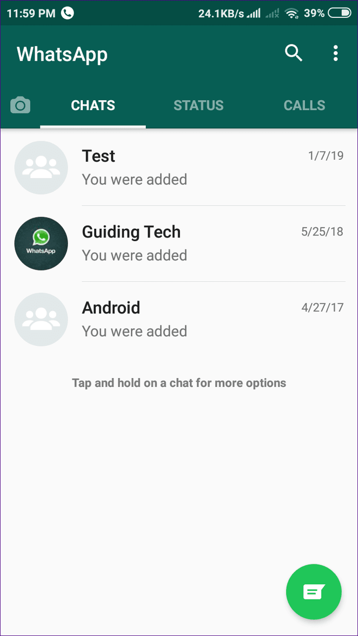 WhatsApp Удаление 11
