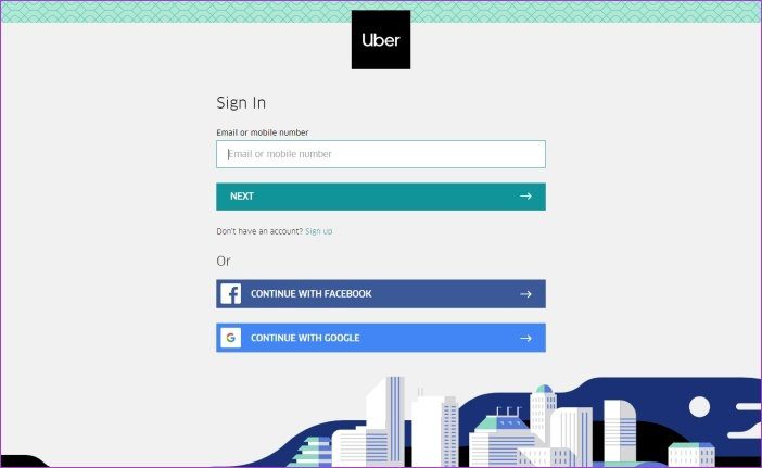 Проверить историю поездок Uber 1