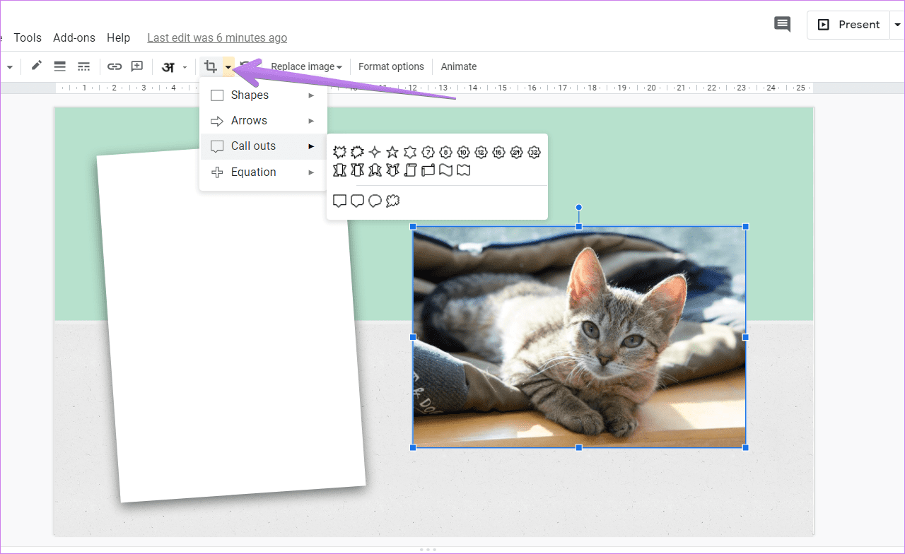 Вписать изображение в форму Google Slides 2