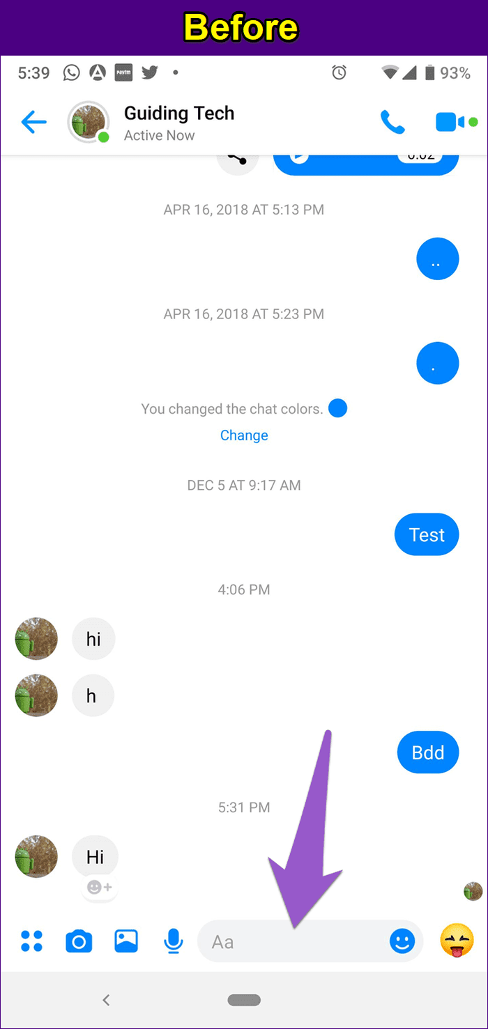 Заблокировать в Facebook Messenger 4
