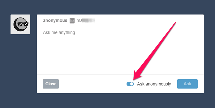 Tumblr Задавайте анонимные вопросы 4