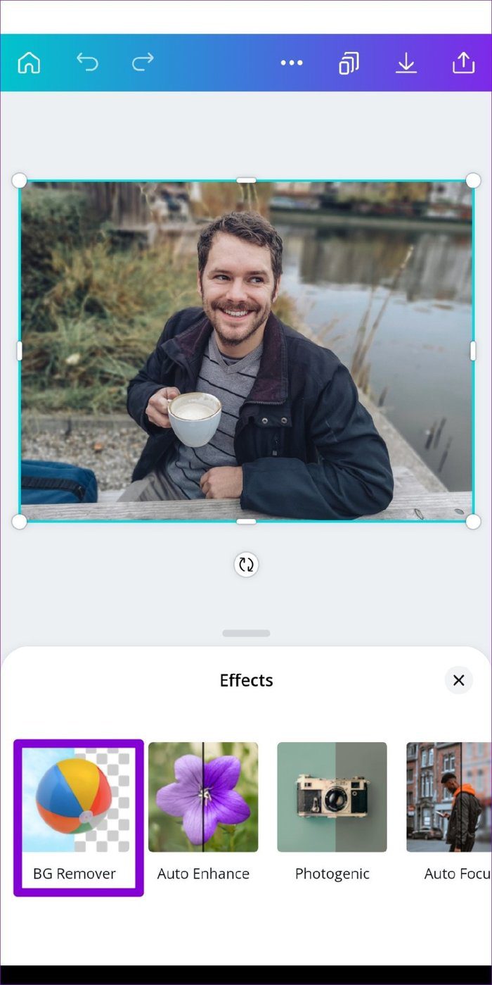 Удаление фона в приложении Canva